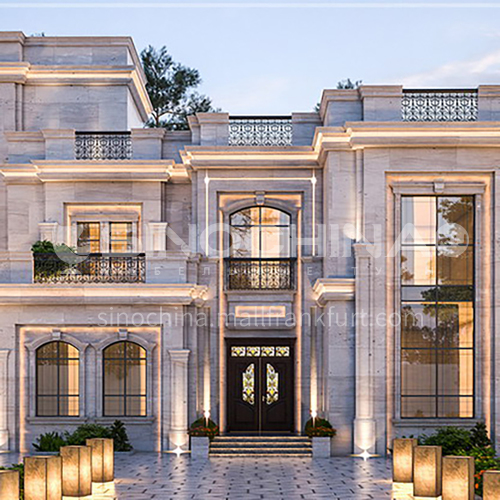 Exterior Design - Neoclassical Villa - Abu Dhabi      ECS1029